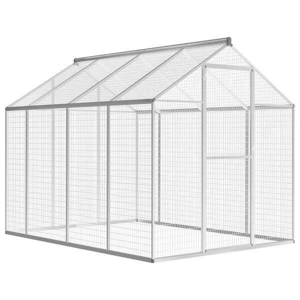 vidaXL Outdoor Aviary Aluminium 178x242x192 cm