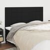 vidaXL Headboard Black 160x5x118/128 cm Fabric