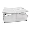 vidaXL Cold Frame 4 Lids 108x110x41 cm