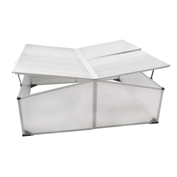 vidaXL Cold Frame 4 Lids 108x110x41 cm