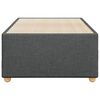 vidaXL Bed Frame without Mattress Dark Grey Single Fabric