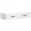 vidaXL Wall-Mounted Side Table Wall-mounted White 87.5 x 34.5 x 17 cm