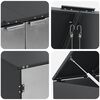 vidaXL Wheelie Bin Storage with Gas Lift-up Lid for 240L Bin Steel