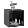 vidaXL TV Cabinets 4 pcs High Gloss Black 37x35x37 cm Engineered Wood