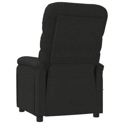 vidaXL Massage Chair Black Fabric