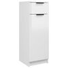vidaXL Bathroom Cabinet High Gloss White 32x33,5x90 cm Engineered Wood