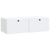 vidaXL Wall-Mounted TV Cabinet White 98 x 41 x 30 cm Engineered Wood