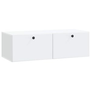 vidaXL Wall-Mounted TV Cabinet White 98 x 41 x 30 cm Engineered Wood