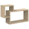 vidaXL Wall Shelf Wall-Mounted Brown 55 x 15 x 35 cm Engineered Wood