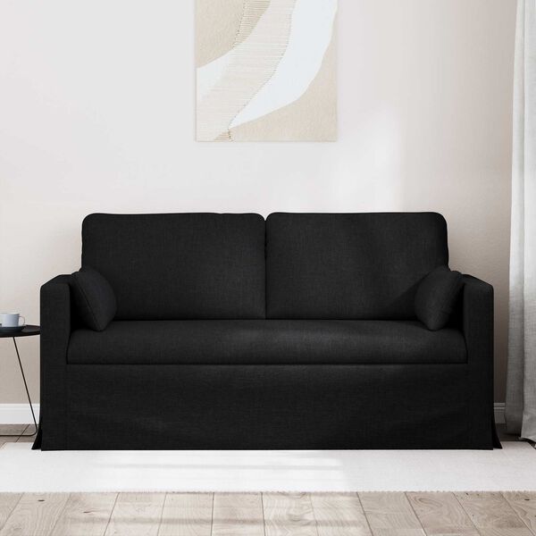 vidaXL Sofa Black 158 x 78 x 80 cm Fabric