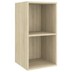 vidaXL Tv Cabinet | Sonoma Oak | Engineered wood | Medium | Wall mounting