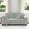 vidaXL 2-Seater Sofa Light Grey 180x78x84 cm Velvet