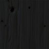 vidaXL Bed Frame without Mattress Black Solid Wood 150x200 cm King Size King Size