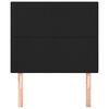 vidaXL Headboard Black 80x5x118/128 cm Faux Leather