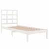 vidaXL Bed Frame without Mattress White 90x190 cm Single Solid Wood