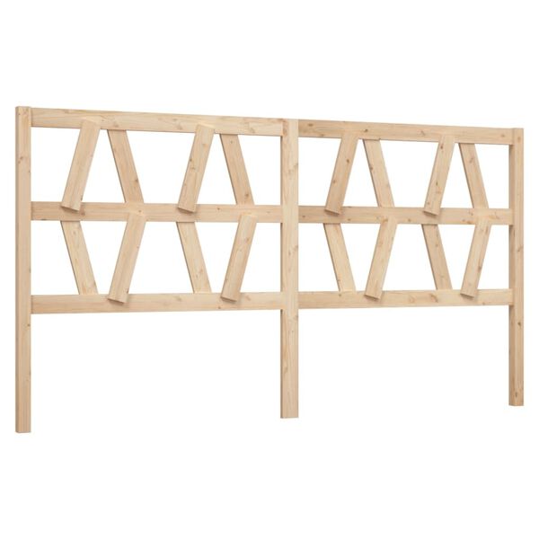 vidaXL Bed Headboard 186x4x100 cm Solid Wood Pine