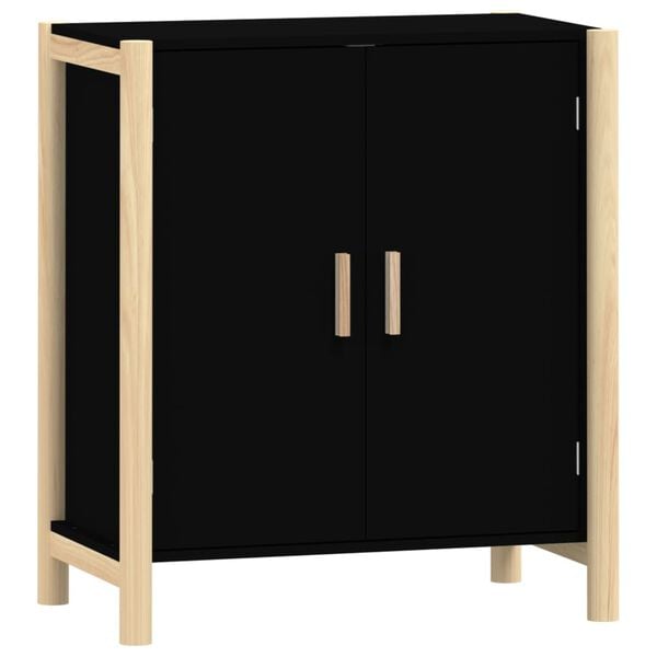vidaXL Sideboard Black 62x38x70 cm Engineered Wood