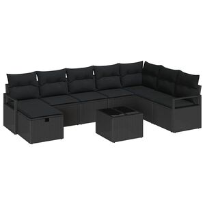 vidaXL Sofa Set 6 pcs Poly Rattan