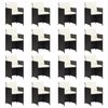 vidaXL 21 Piece Garden Dining Set with Cushions Black Poly Rattan
