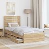 vidaXL Bed Frame with Drawer Sonoma Oak 90 x 200 cm Engineer Wood