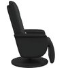 vidaXL Massage Recliner Chair with Footrest Black Faux Leather