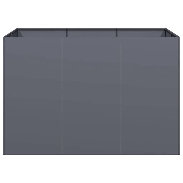 vidaXL Planter Anthracite 120x80x80 cm Steel