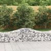 vidaXL Arched Gabion Baskets 25 pcs 200x50x40/60 cm Galvanised Iron