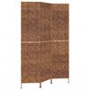 vidaXL Room Divider 3-Panel Brown 122x180 cm Water Hyacinth