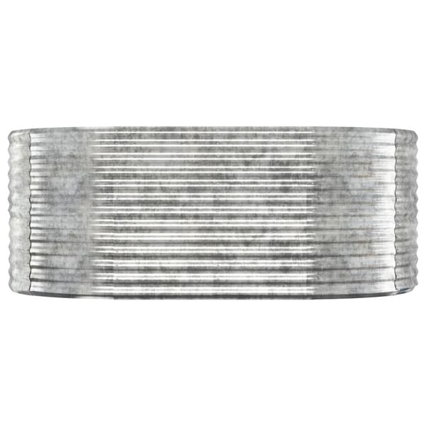 vidaXL Garden Raised Bed Galvanised Steel 175x100x68 cm Silver
