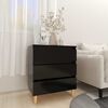 vidaXL Sideboard Black 60x35x69 cm Engineered Wood