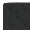 vidaXL Bed Frame without Mattress Black 180x200 cm Velvet