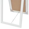 vidaXL Free-Standing Mirror Baroque Style 160x40 cm White