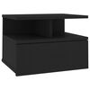 vidaXL Floating Nightstand Black 40x31x27cm Engineered Wood