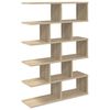 vidaXL Wall Shelf Sonoma Oak 70 x 20 x 100 cm Engineered Wood
