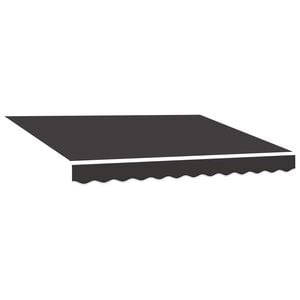 vidaXL Awning Replacement Fabric Grey 300x250 cm Polyester