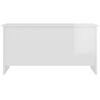 vidaXL Coffee Table High Gloss White 102x55.5x52.5 cm Engineered Wood