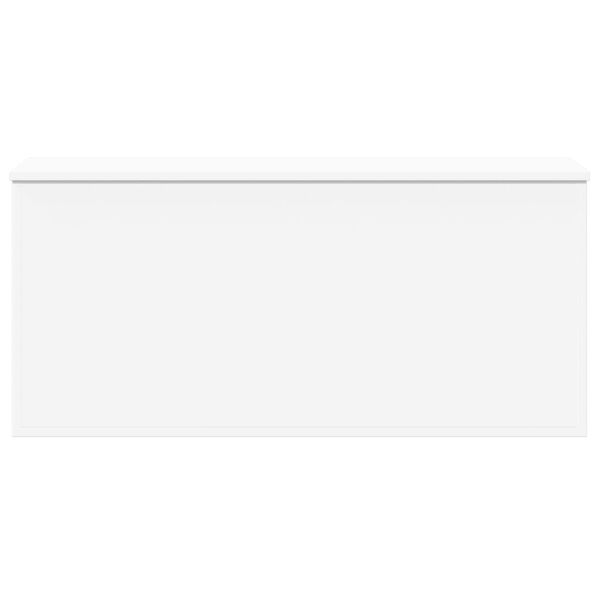 vidaXL Storage Box White 100x42x46 cm Engineered Wood