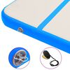 vidaXL Inflatable Gymnastics Mat with Pump 400x100x15 cm PVC Blue