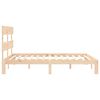 vidaXL Bed Frame without Mattress King Size Solid Wood Pine