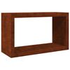 vidaXL Firewood Rack 100x40x60 cm Weathering Steel