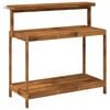 vidaXL Outdoor Potting Bench 111.5 x 48.5 x 107 cm Solid Acacia Wood