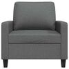 vidaXL Sofa Chair Dark Grey 60 cm Fabric