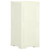 vidaXL Plastic Cabinet 40x43x85.5 cm Wood Design Vanilla Ice