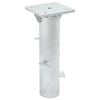 vidaXL In-Ground Parasol Base Silver 16x16x39.5 cm Steel