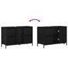 vidaXL Basin Cabinet with Drawers Black Oak 90x34.5x60 cm
