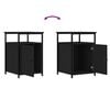 vidaXL Bedside Cabinets 2 pcs Black 40x42x60 cm Engineered Wood