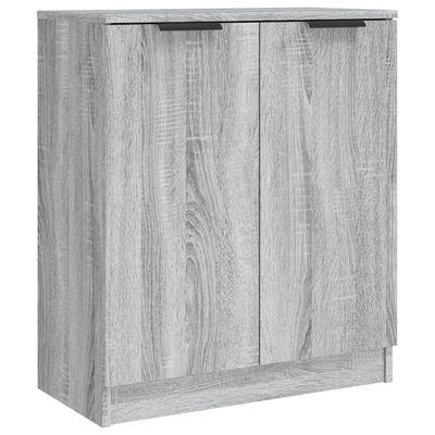 vidaXL 3 Piece Sideboards Grey Sonama Engineered Wood