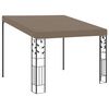 vidaXL Wall-mounted Gazebo 3x3x2,5 m Taupe