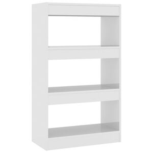 vidaXL Book Cabinet | High gloss white | Engineered wood | Medium | Book Cabinet