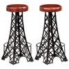 vidaXL Bar Stool | Set of 2 | Brown and Black